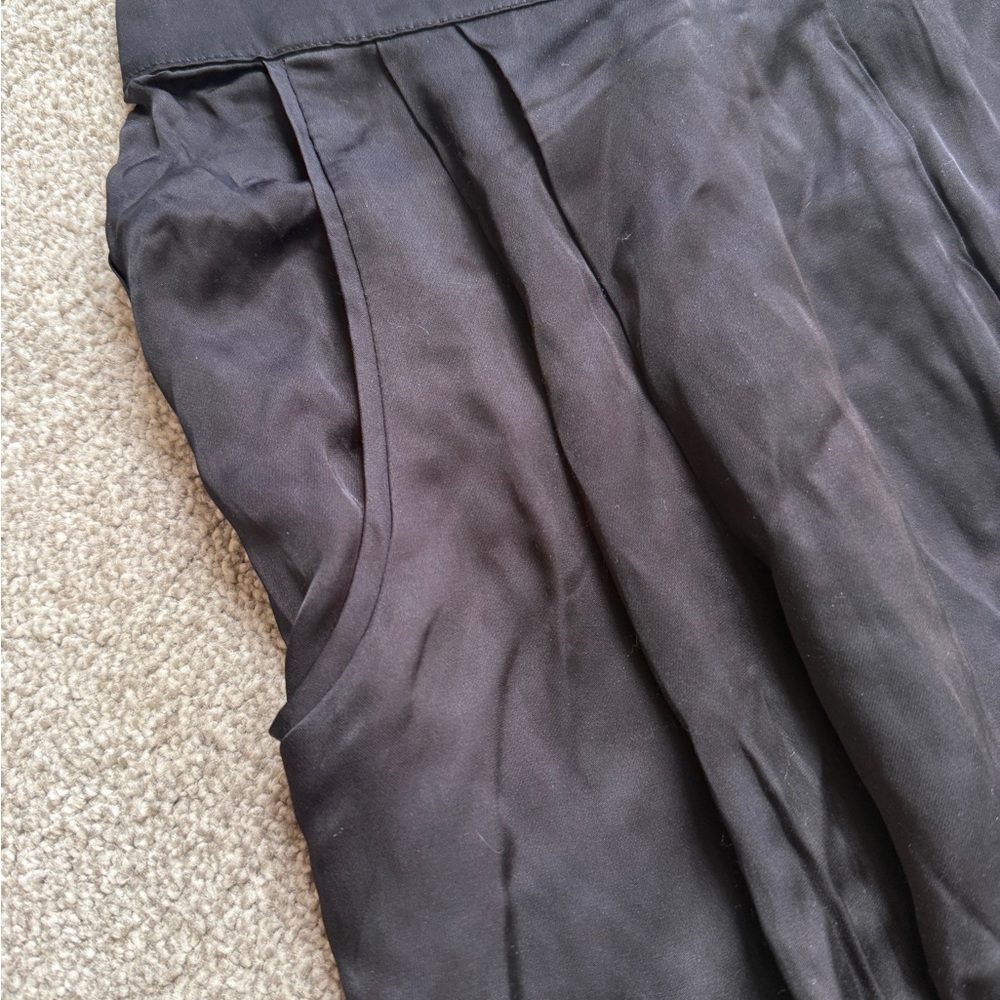 Anthropologie Black Parachute Pants Silky fabric - Picture 4 of 8